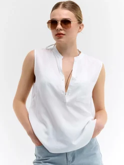 GATE Wiskozowa bluzka bez rękawów| Koszulki I Topy·Topy|Koszulki I Topy·Bluzki