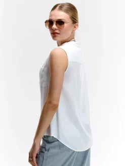 GATE Wiskozowa bluzka bez rękawów| Koszulki I Topy·Topy|Koszulki I Topy·Bluzki