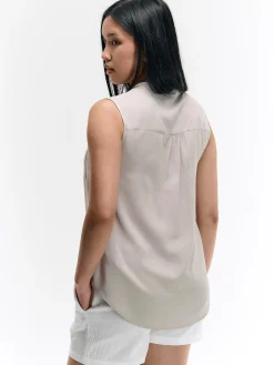 GATE Wiskozowa bluzka bez rękawów| Koszulki I Topy·Topy|Koszulki I Topy·Bluzki