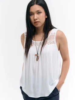 GATE Wiskozowa bluzka bez rękawów| Koszulki I Topy·Topy|Koszulki I Topy·Bluzki