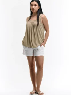 GATE Wiskozowa bluzka bez rękawów| Koszulki I Topy·Topy|Koszulki I Topy·Bluzki