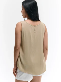 GATE Wiskozowa bluzka bez rękawów| Koszulki I Topy·Topy|Koszulki I Topy·Bluzki