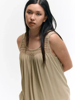 GATE Wiskozowa bluzka bez rękawów| Koszulki I Topy·Topy|Koszulki I Topy·Bluzki