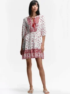 GATE Wiskozowa sukienka damska z nadrukiem| Kategorie·Sukienki