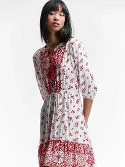 GATE Wiskozowa sukienka damska z nadrukiem| Kategorie·Sukienki