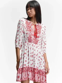 GATE Wiskozowa sukienka damska z nadrukiem| Kategorie·Sukienki