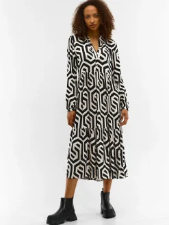 GATE Wiskozowa sukienka damska z nadrukiem| Kategorie·Sukienki