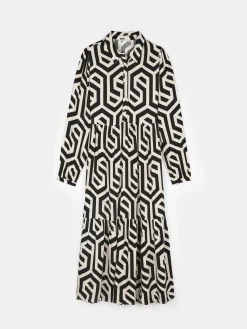 GATE Wiskozowa sukienka damska z nadrukiem| Kategorie·Sukienki