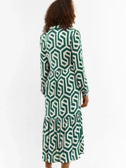 GATE Wiskozowa sukienka damska z nadrukiem| Kategorie·Sukienki