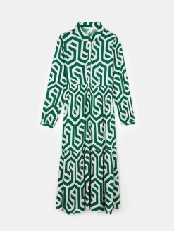 GATE Wiskozowa sukienka damska z nadrukiem| Kategorie·Sukienki