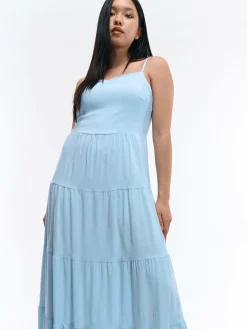 GATE Wiskozowa sukienka na ramiączkach| Kategorie·Sukienki