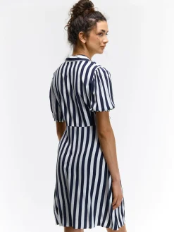 GATE Wiskozowa sukienka w paski| Kategorie·Sukienki