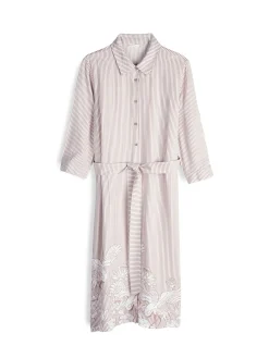 GATE Wiskozowa sukienka w paski z nadrukiem| Kategorie·Sukienki