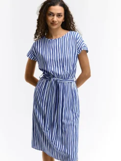 GATE Wiskozowa sukienka w paski| Kategorie·Sukienki