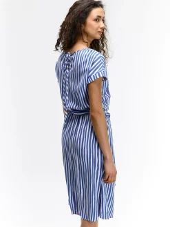 GATE Wiskozowa sukienka w paski| Kategorie·Sukienki