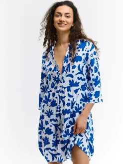 GATE Wiskozowa sukienka z nadrukiem| Kategorie·Sukienki