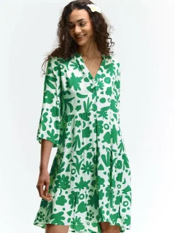 GATE Wiskozowa sukienka z nadrukiem| Kategorie·Sukienki