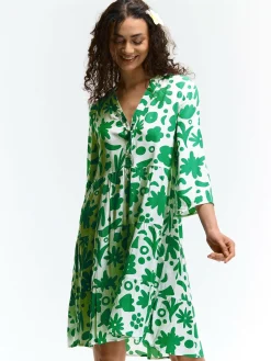 GATE Wiskozowa sukienka z nadrukiem| Kategorie·Sukienki