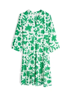 GATE Wiskozowa sukienka z nadrukiem| Kategorie·Sukienki