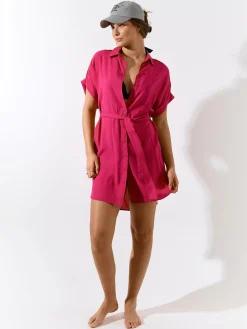 GATE Wiskozowa sukienka z paskiem| Kategorie·Sukienki