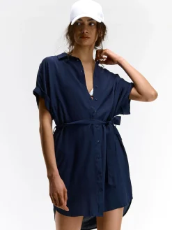 GATE Wiskozowa sukienka z paskiem| Kategorie·Sukienki