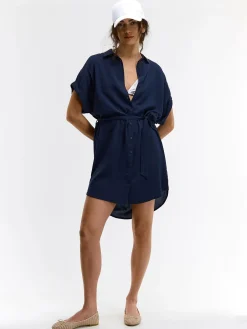 GATE Wiskozowa sukienka z paskiem| Kategorie·Sukienki