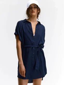 GATE Wiskozowa sukienka z paskiem| Kategorie·Sukienki