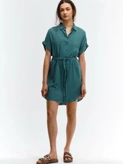 GATE Wiskozowa sukienka z paskiem| Kategorie·Sukienki