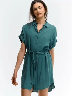 GATE Wiskozowa sukienka z paskiem| Kategorie·Sukienki