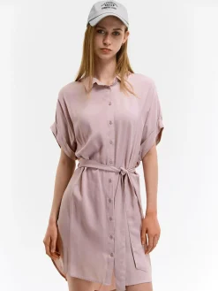 GATE Wiskozowa sukienka z paskiem| Kategorie·Sukienki