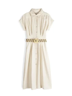 GATE Wiskozowa sukienka z paskiem| Kategorie·Sukienki