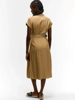 GATE Wiskozowa sukienka z paskiem| Kategorie·Sukienki