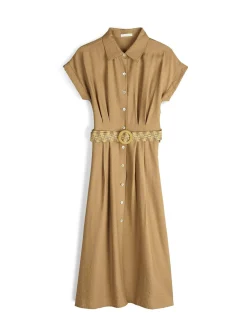 GATE Wiskozowa sukienka z paskiem| Kategorie·Sukienki