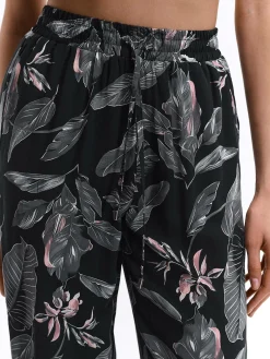 GATE Wiskozowe spodnie haremowe z nadrukiem| Spodnie·Spodnie