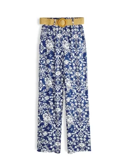 GATE Wiskozowe spodnie z paskiem| Spodnie·Spodnie