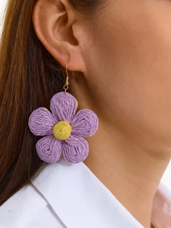GATE Wiszące kolczyki w kształcie kwiatka| Akcesoria·Biżuteria