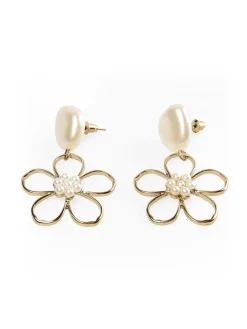GATE Wiszące kolczyki w kształcie kwiatka| Akcesoria·Biżuteria