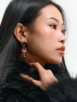 GATE Wiszące kolczyki z kamieniami| Akcesoria·Biżuteria