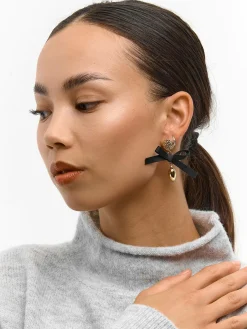 GATE Wiszące kolczyki z kokardką| Akcesoria·Biżuteria