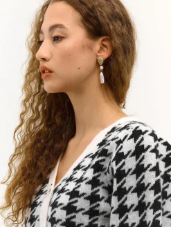 GATE Wiszące kolczyki z perłami| Akcesoria·Biżuteria