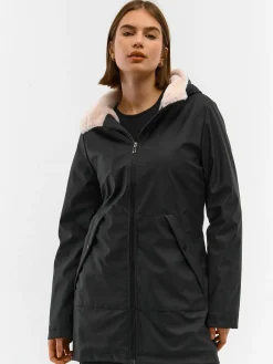 GATE Woskowana parka z podszewką ze sztucznego futra| Kurtki I Płaszcze·Kurtki Przejściowe