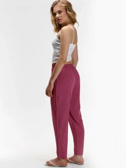 GATE Wąskie spodnie z wiskozy| Spodnie·Spodnie