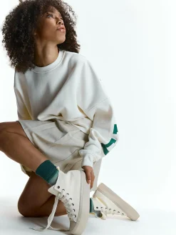 GATE Wysokie, płócienne, sznurowane tenisówki| Buty