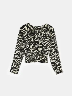 GATE Wzorzysta bluzka damska| Koszulki I Topy·Topy|Koszulki I Topy·Bluzki