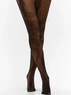 GATE Wzorzyste rajstopy z siateczki 50 DEN| Bielizna·Rajstopy|Akcesoria·Pończochy