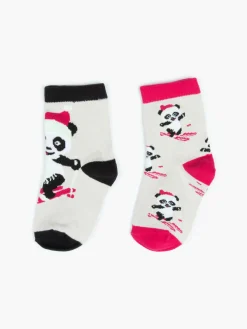 GATE Wzorzyste skarpetki dziewczęce panda|Dzieci Baby|Akcesoria