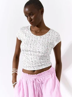 GATE Wzorzysty top| Koszulki I Topy·Topy|Koszulki I Topy·Crop Top ☀️