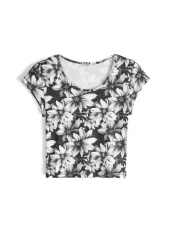 GATE Wzorzysty top| Koszulki I Topy·Topy|Koszulki I Topy·Crop Top ☀️