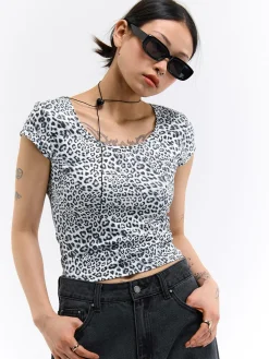 GATE Wzorzysty top| Koszulki I Topy·Topy|Koszulki I Topy·Crop Top ☀️