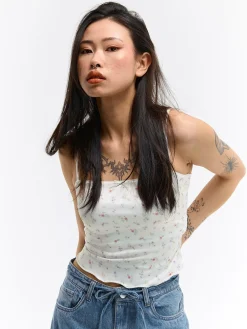 GATE Wzorzysty top bez rękawów| Koszulki I Topy·Podkoszulki ☀️|Koszulki I Topy·Crop Top ☀️